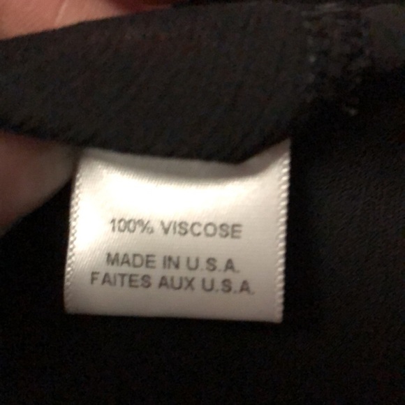 MISA Domanik Ruffle Halter Chiffon Wrap Dress Black Pink - Picture 11 of 12